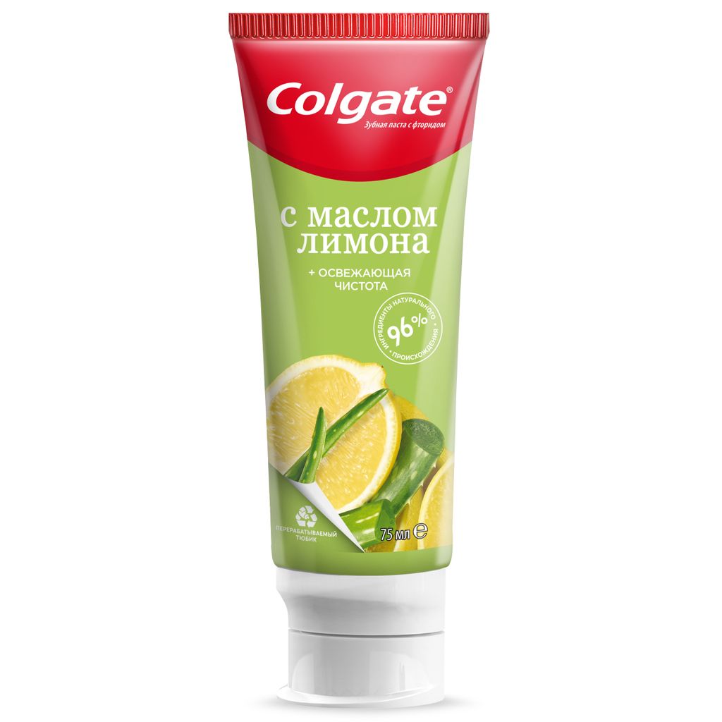 Colgate Naturals Освежающая чистота Зубная паста, с маслом лимона, 75 мл, 1 шт.