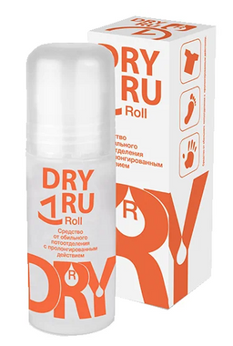 Dry Ru Roll средство от обильного потоотделения с пролонгированным действием