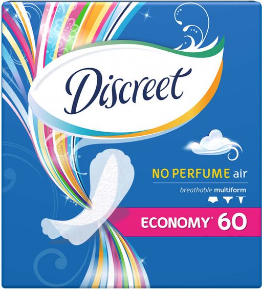 Discreet Air Multiform прокладки ежедневные, 60 шт.