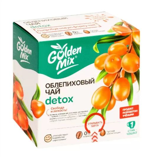Golden Mix Чай облепиховый Detox, чай, 21 шт.