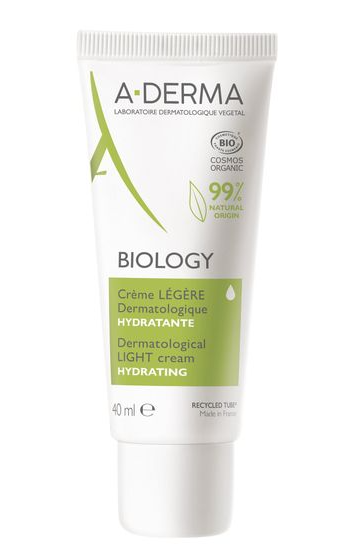A-Derma Biology Крем Увлажняющий легкий, крем, для хрупкой кожи, 40 мл, 1 шт.