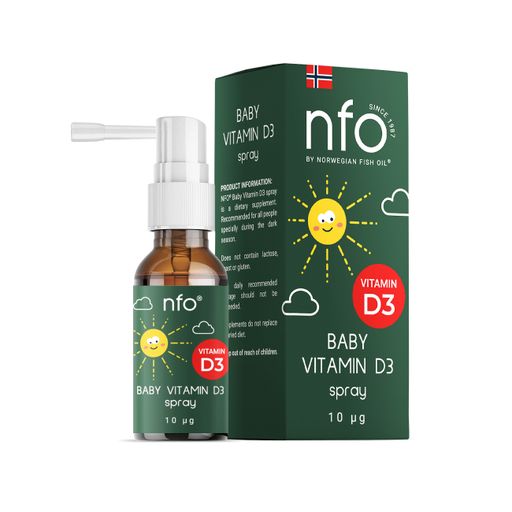 NFO Витамин D3 детский, спрей, 20 мл, 1 шт.
