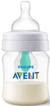 Philips AVENT Бутылочка Анти-колик с клапаном AirFree, scf810/14, с клапаном, 125 мл, 1 шт.