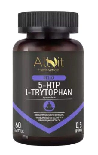 Allvit Здоровый сон 5-HTP + L-триптофан, таблетки, 60 шт.
