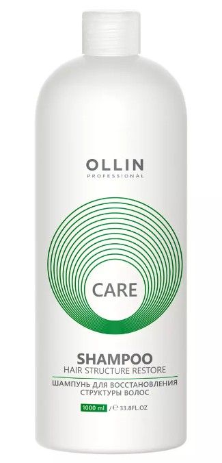 Ollin Prof Care Шампунь для восстановления структуры волос, шампунь, 1000 мл, 1 шт.